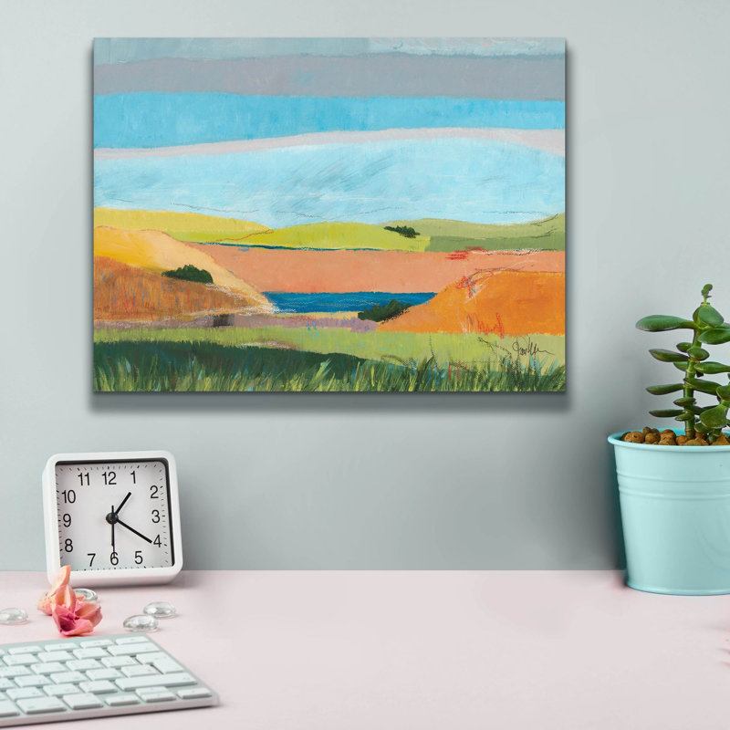 «Of Contemporary Hues» par Jan Weiss, art mural sur toile, H 12 po x l 16 po x P 0,75 po