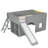 Mapleton All-in-One Low Loft Bed With Storage Shelves And Slide-382690047