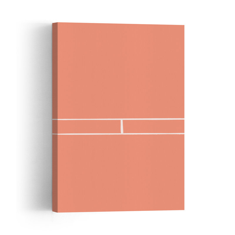 «Tennislines», reproduction d'art géométrique murale contemporaine abstraite, H 60 po x l 40 po