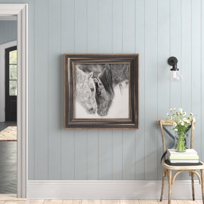 " Custom Black And White Horses " by Ph Burchett