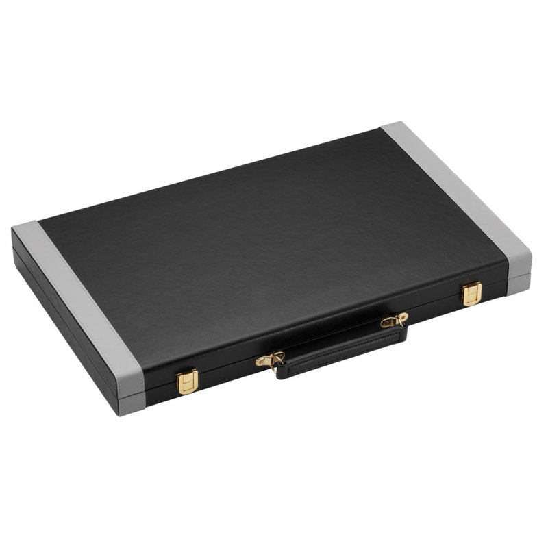 Gray/Black Backgammon Board Game