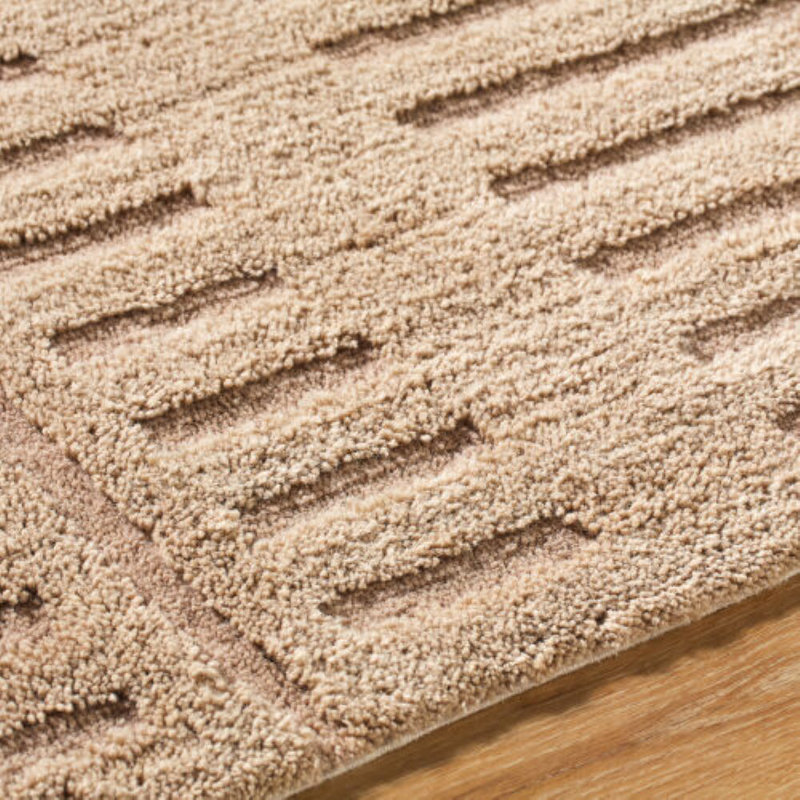 Finlea Machine Washable Hand Tufted Area Rug, Rectangle 6' x 9'