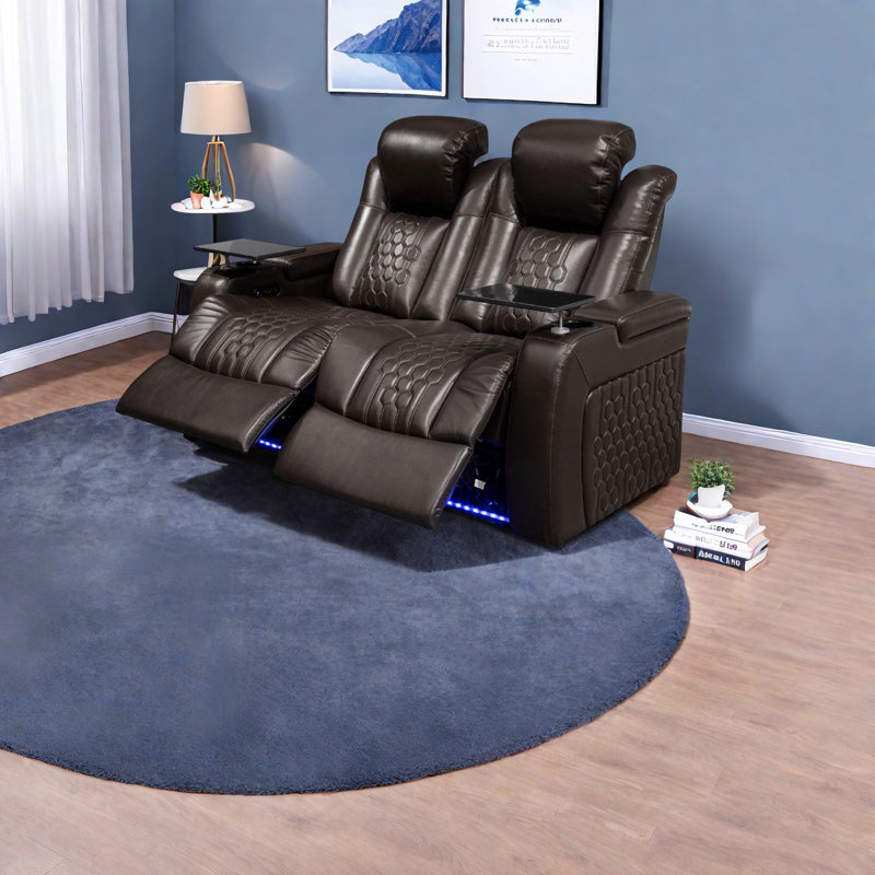 Luxury Recliners With Adjustable Comfort, Genuine Leather & Modern Design For Home Entertainment