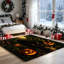 Tapis d'Halloween Spooky Black Panther & Pumpkin-1642882664