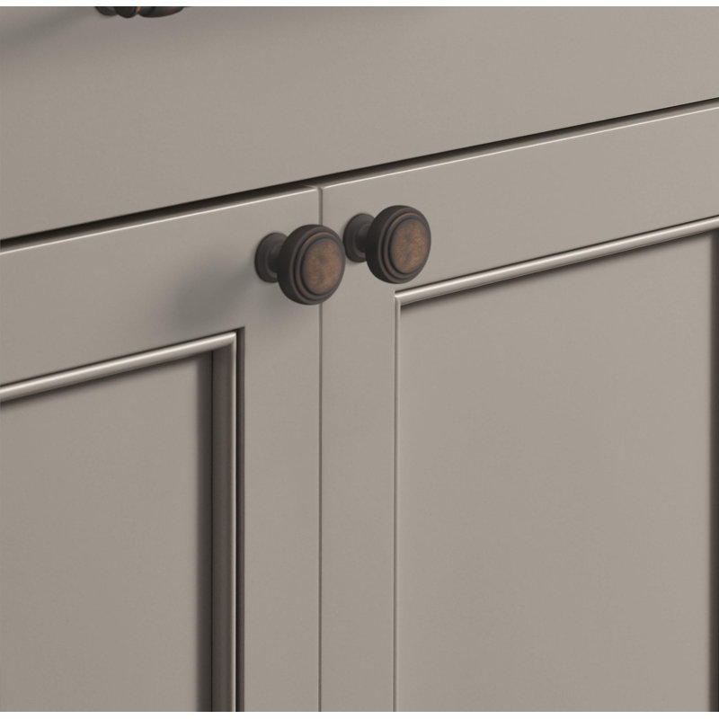 Poignée d'armoire en bronze huilé 3-3 / 4 po (96 mm) Winsome, 3 3/4", Bronze frotté à l'huile