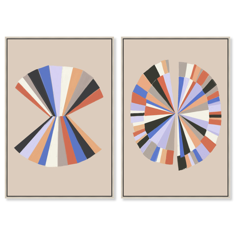 Minimally Perfect Set Set by Oliver Gal, 37"H x 55"W, Silver Floater Frame