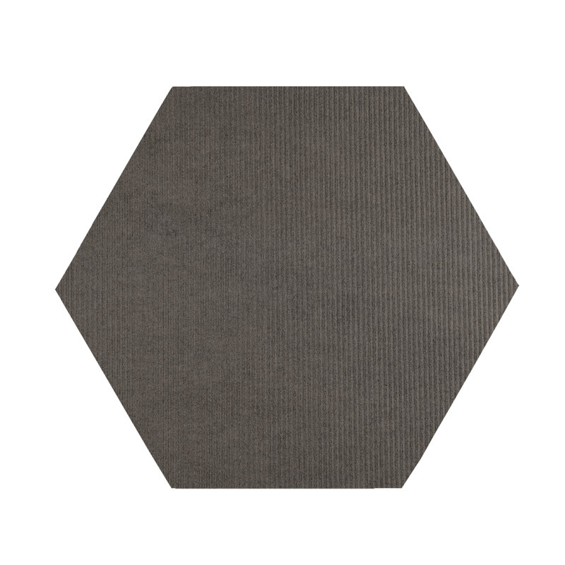 Tapis intérieur / extérieur tissé à la machine Estle, Hexagone 10 pi