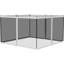 Filet de remplacement 10 'x 12' en filet pour abri de jardin 10 pi x 12 pi, blanc