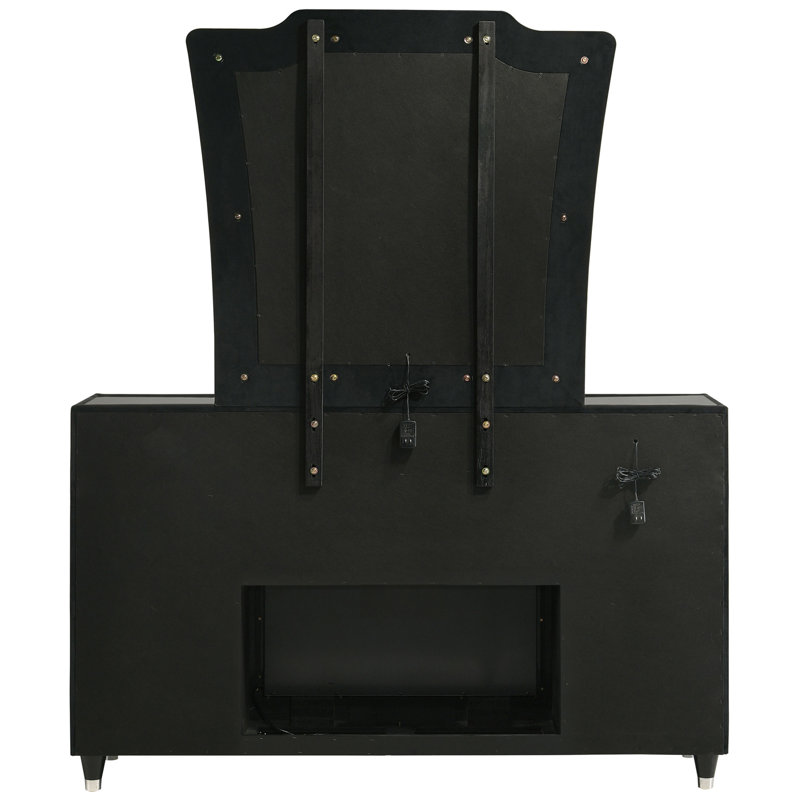 Commode avec miroir à 8 tiroirs Mika