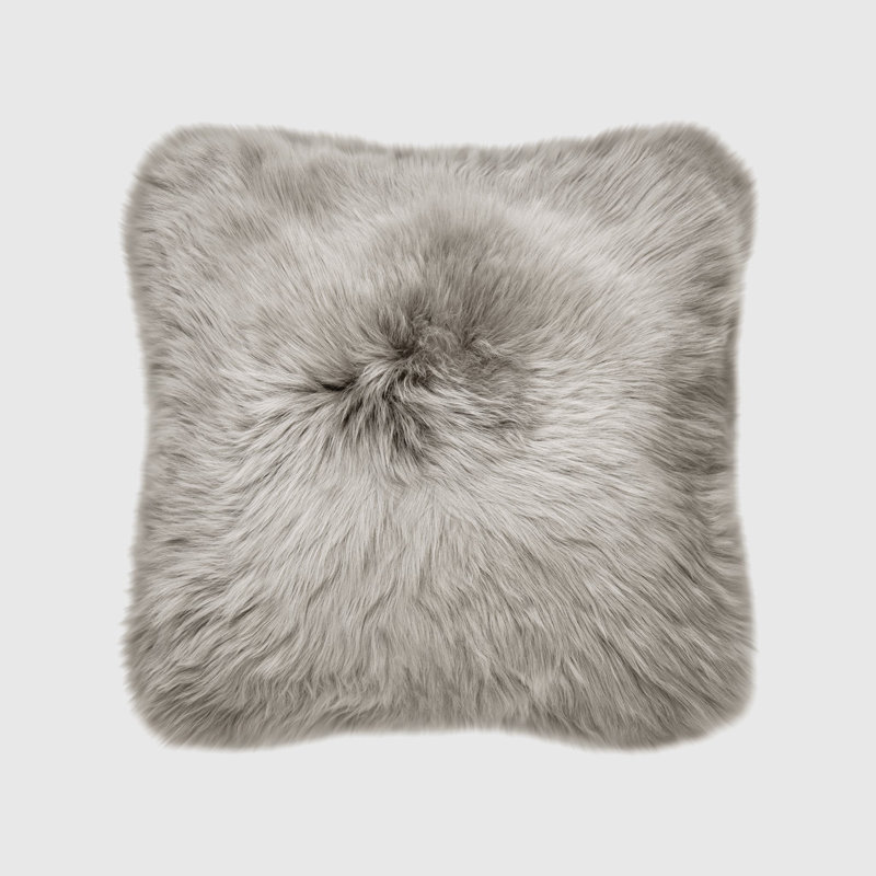 Housse et insert de coussin carré Fieldman, Light Grey/Beige