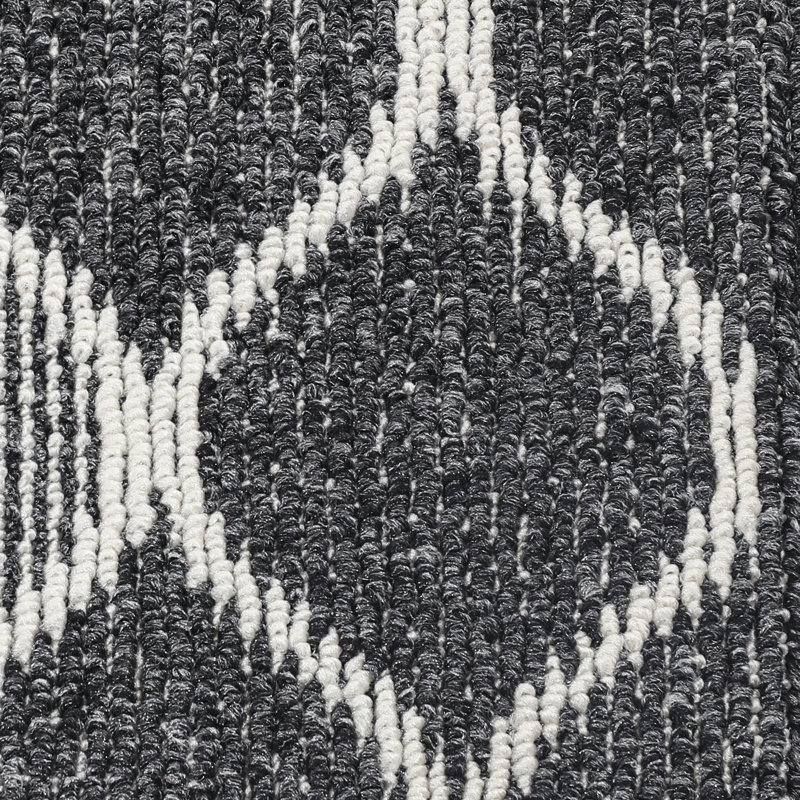 Tapis de cuisine antidérapant résistant à l'eau (ensemble de 2), Tapis de couloir 18 po x 47 po, Noir, noir, noir, noir