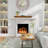 Reclaimed Wood Floating Fireplace Mantel Shelf, Handcrafted Solid Wood Wall Mounted Display Shelving-2103411741