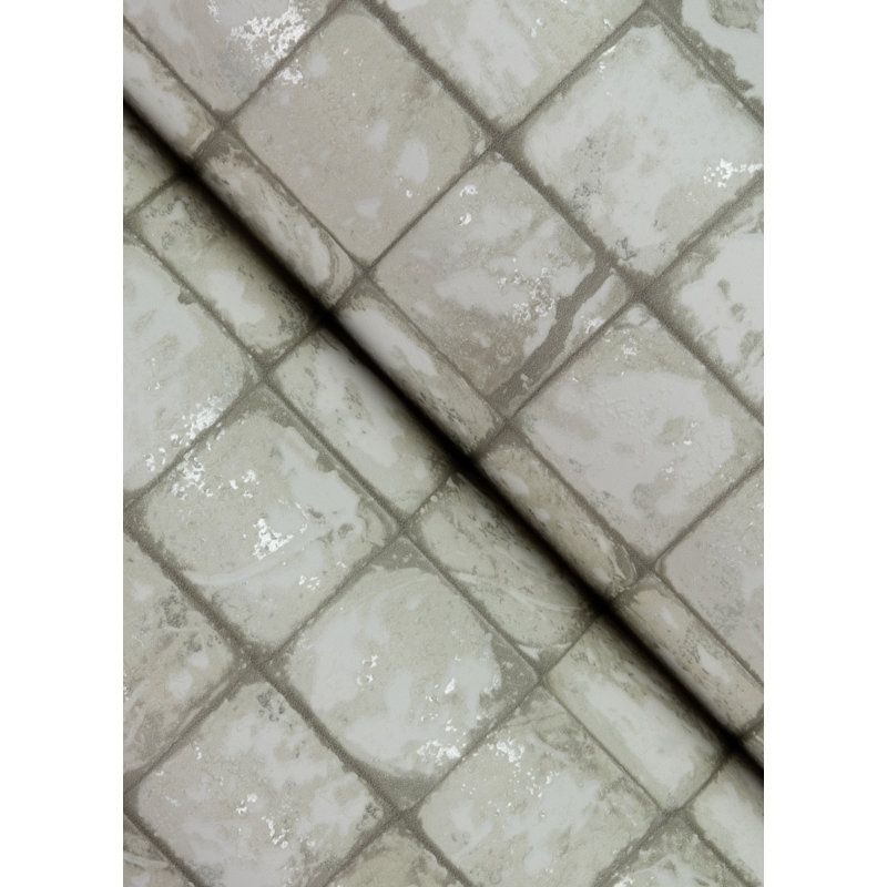 Rouleau de papier peint L 33 pi x l 20,5 po Zubin, Blanc cassé