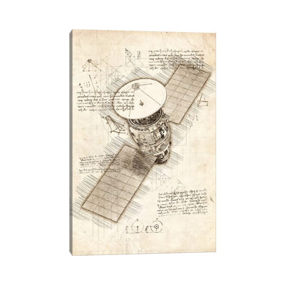 Satellite 1 Piece Wrapped Canvas Wall Art
