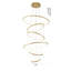 6-Light LED Six Ring Halo Chandelier With White Acrylic Diffusers-679207439