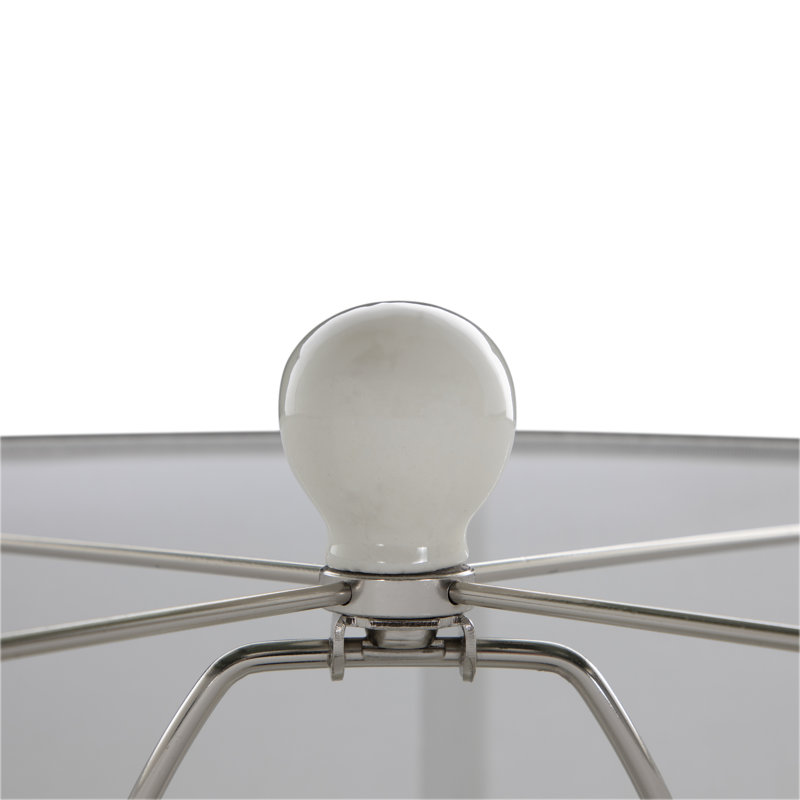 Liora Table Lamp, Green Patterned Glaze