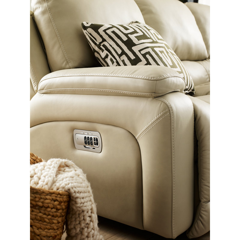 Leo Power Reclining Sofa W/Power Headrest & Lumbar Leo Power Reclining Sofa W/Power Headrest & Lumbar