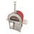 KUCHT VENICE Outdoor Wood Fired Pizza Oven in Red-73359417