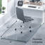 Tapis de chaise en verre trempé robuste pour tapis et planchers durs (46 po x 55 po)-90977692