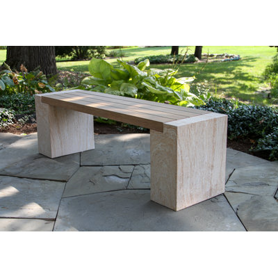 Banc en Eucalyptus et composite Lochland