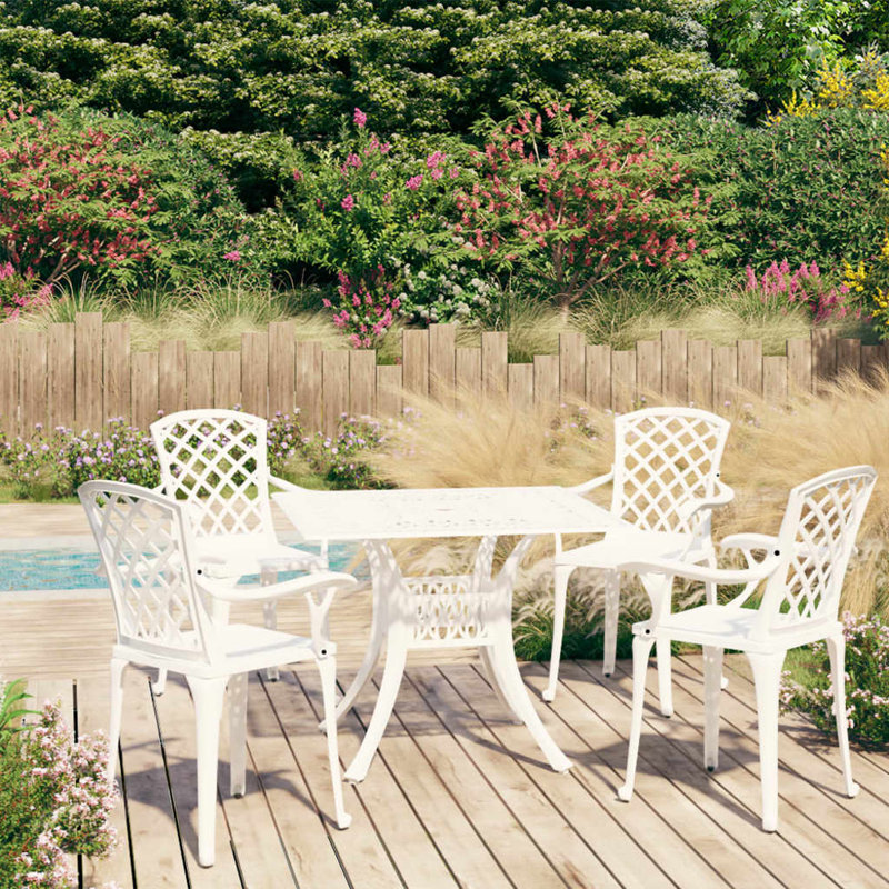 Ensemble repas 4 personnes Maubray, Blanc