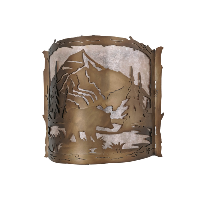 Rustic Lodge 2 - Light Flush Mounted Sconce