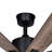 Olney 60 in. Black Indoor Outdoor Rod Mount Contemporary Ceiling Fan with Reversible Black-Driftwood Blades, Dimmable Integrated LED Light Kit and Remote Control, 6 Speeds, Energy Efficient DC Motor-158376681