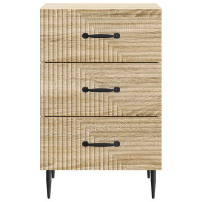 43cm W Manufactured Wood Bedside Table