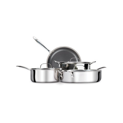 Ensemble de batterie de cuisine 7 pièces Tri-Ply Clad