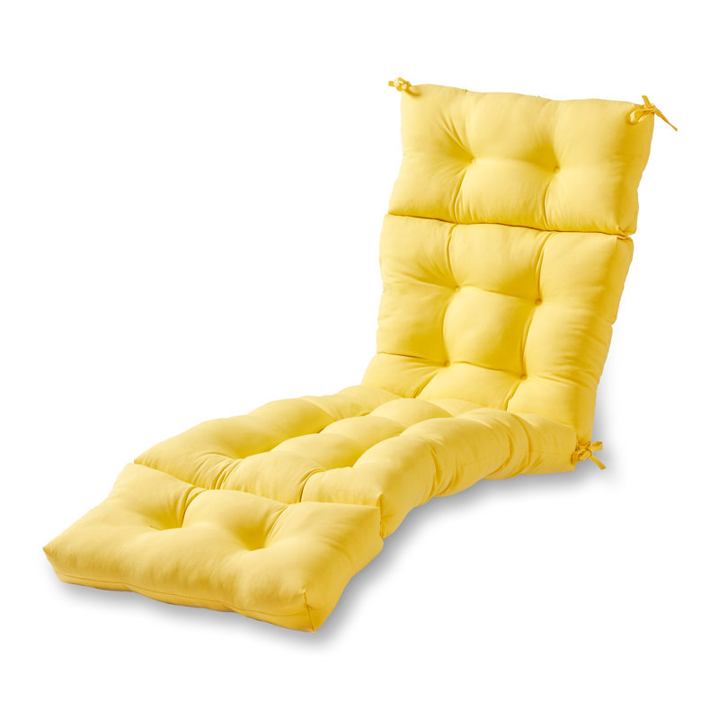 Coussin de chaise longue d'extérieur capitonné Shipton, Rayon de soleil
