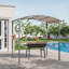  8X5 Ft Outdoor Grill with Serving Shelf and Storage Hooks