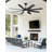 70 Inch 22w Black and Gold Ceiling Fan With Led Lights, 8-blades With Alexa Voice Control Remote Control And App-940131964
