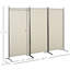 Paravent à 3 panneaux pour la maison HOMcom, 6 pi, beige