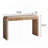 Rustic Wooden Console Table with Drawer