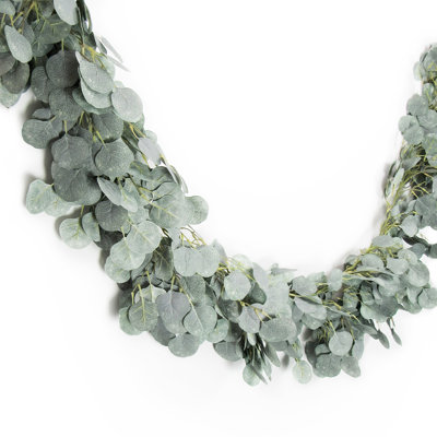 Guirlande 6 "en argent givré Eucalyptus