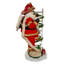 Figurine de Noël Kurt Adler Fabriche, père Noël pompier sur échelle, 11,5 po