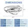 Hagensee 24" DIY Shade Reversible Ceiling Fan with Dimmable LED Light and Remote