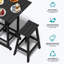 Tabouret de bar en PEHD aspect bois-1201081007
