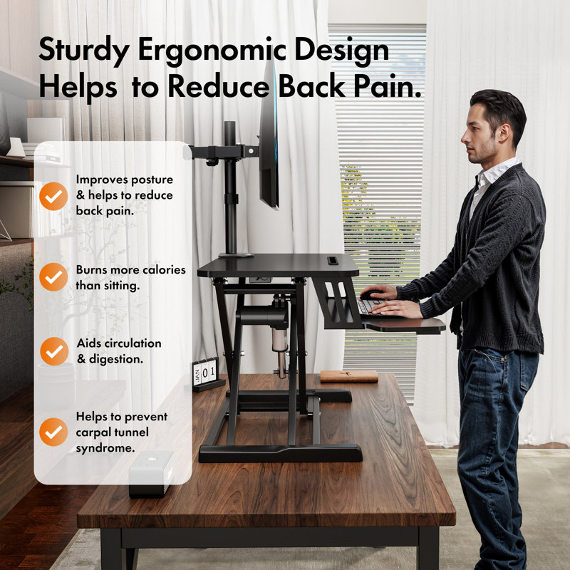 23.9Cm H x 49.7Cm W Desk Standing Desk