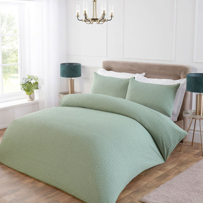 Polyester Solid Colour Duvet Cover Set