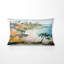 Coussin de plage côtière - Scène de plage côtière paradisiaque aux couleurs pastel III Coussin décoratif imprimé-135800817