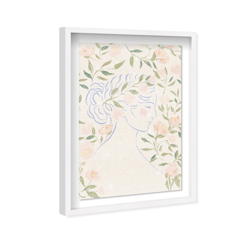 Blooming Hera Print by Oliver Gal, 31.5"H x 21.5"W, White Shadowbox