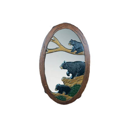Leona Wood Flat Wall Mirror