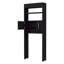 Armoire à 2 tablettes Morley Wengue noir