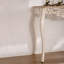 Console rectangulaire en bois manufacturé blanc naturel