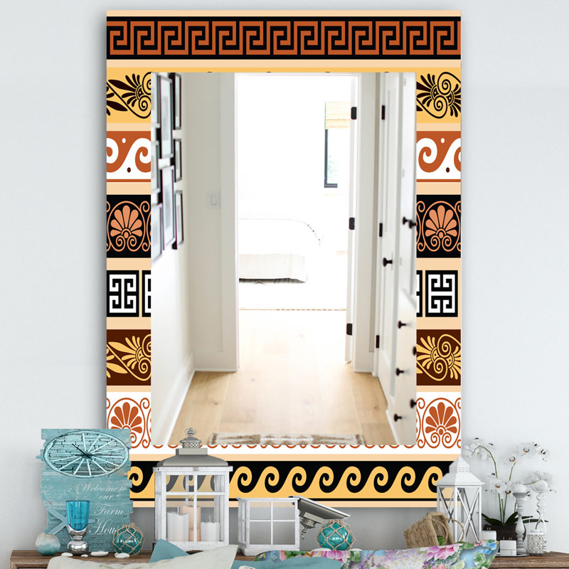 Miroir mural ancien, H 24 po x l 32 po