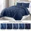 Microfiber Solid No Pattern Colour Duvet Cover Set with Pillowcases-123168091-123168097