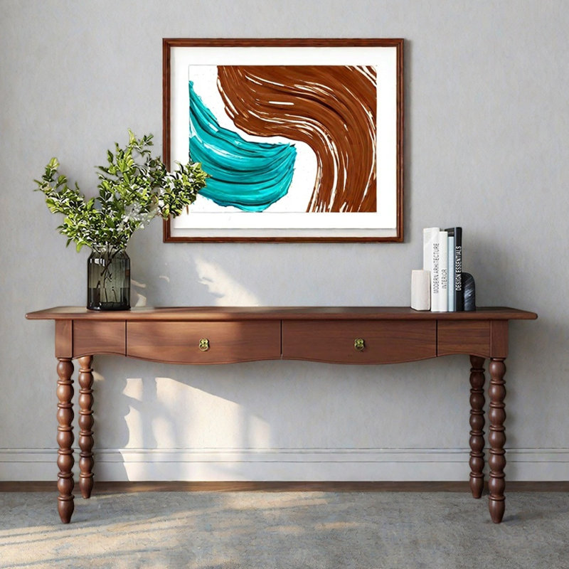 Console en bois massif de style chinois