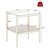 2-piece Modern End Tables Rectangle Side Table with Tempered Glass Top & MDF Storage Shelf, Living Room Accent Tables-1889556391-1889556394
