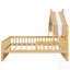 Lit maison en bois avec tablette de tête de lit en bois de pin naturel et durable, parfait pour les chambres d'enfants-44448931-44448930